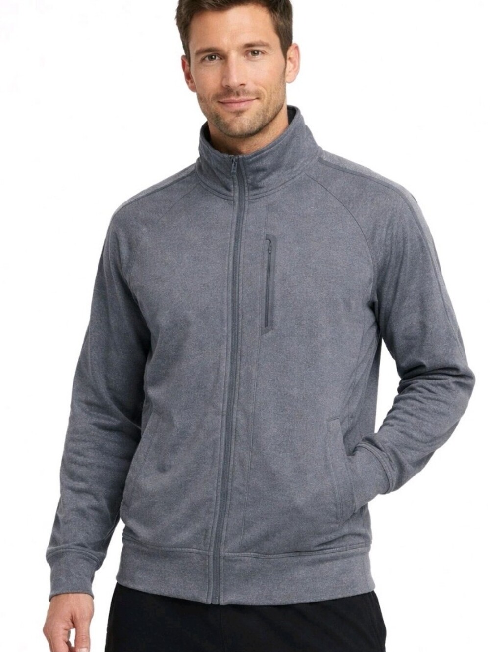 Lululemon Kung Fu Jacket II  S Heathered Dark Slate, Luon w/ herringbone accent